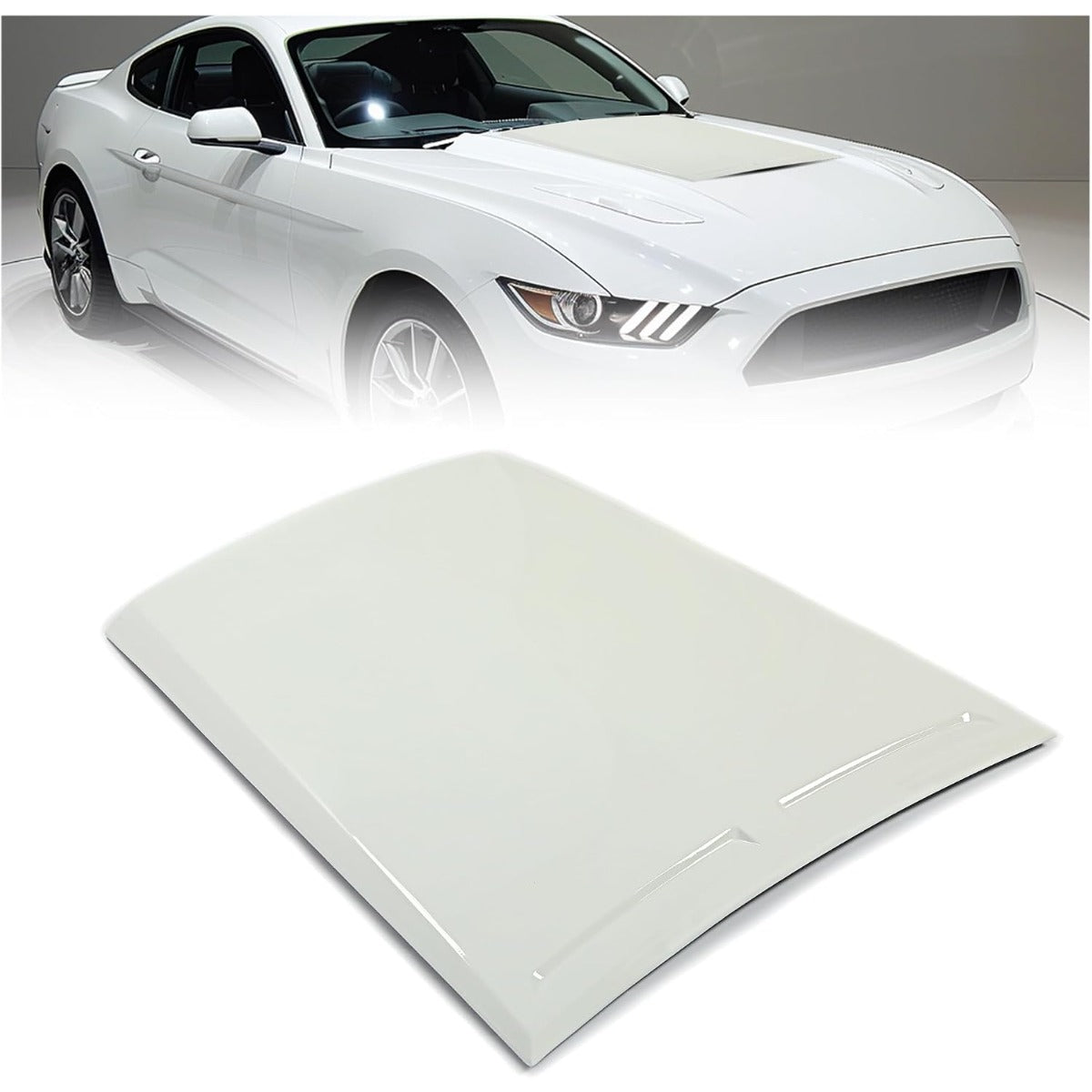HECASA Air Hood Vent Scoop Compatible with 2015-2017 Mustang