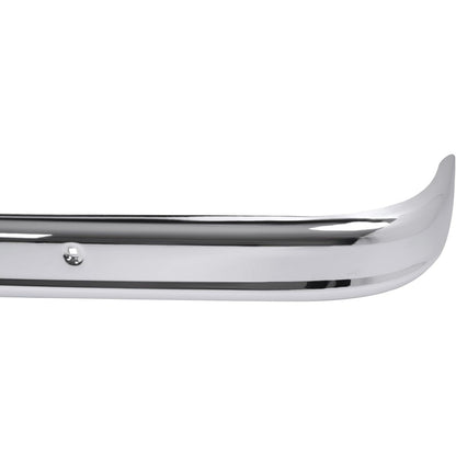 ALMULOO Front Bumper Cover Compatible with 1963-1966 Chevy C10/C20/C30/K10/K20 GMC 1000/1500/2500 Replace for 0848012CA Bumper Face Bar Steel Chrome Silvery