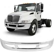 ALMULOO Front Bumper Compatible with 2009-2015 International 4300 4200 4400 8600 TranStar Durastar Base Chrome