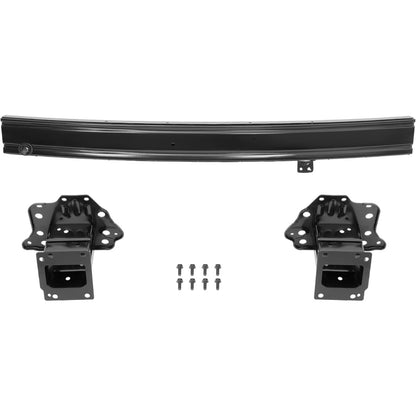 HECASA Front Bumper Reinforcement Compatible with 2017-2020 Hyundai Elantra Without Cruise Control Holes 64900F3000 HY1006156 Bumper Face Impact Bar Crossmember Steel Electrophoresis Black
