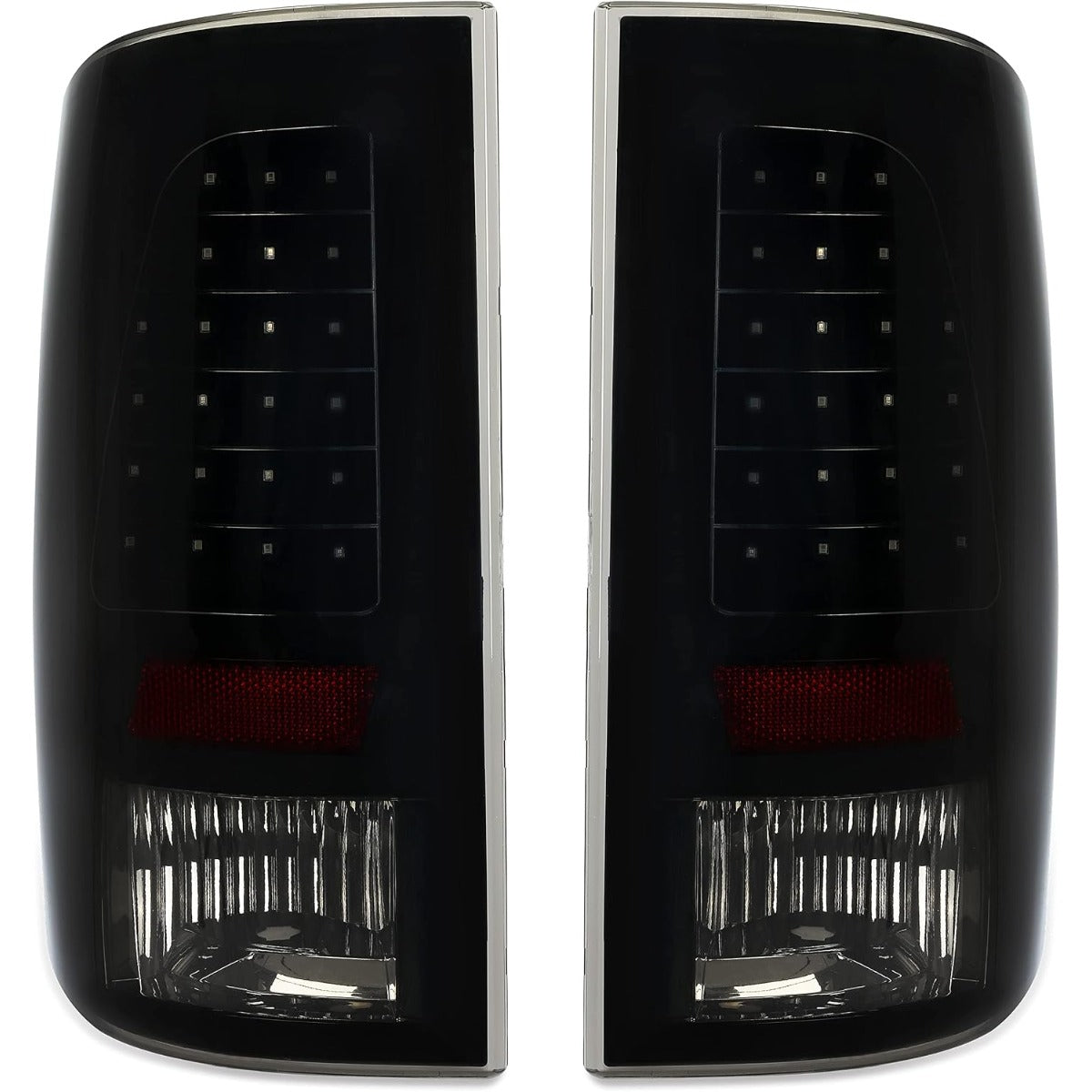 Kojem LED Tail Lights Compatible with 09-18 Dodge Ram 1500 2500 3500 Brake Rear Lamps Turn Signal Driver & Passenger Side 1 Pair Taillights Smoke Lens
