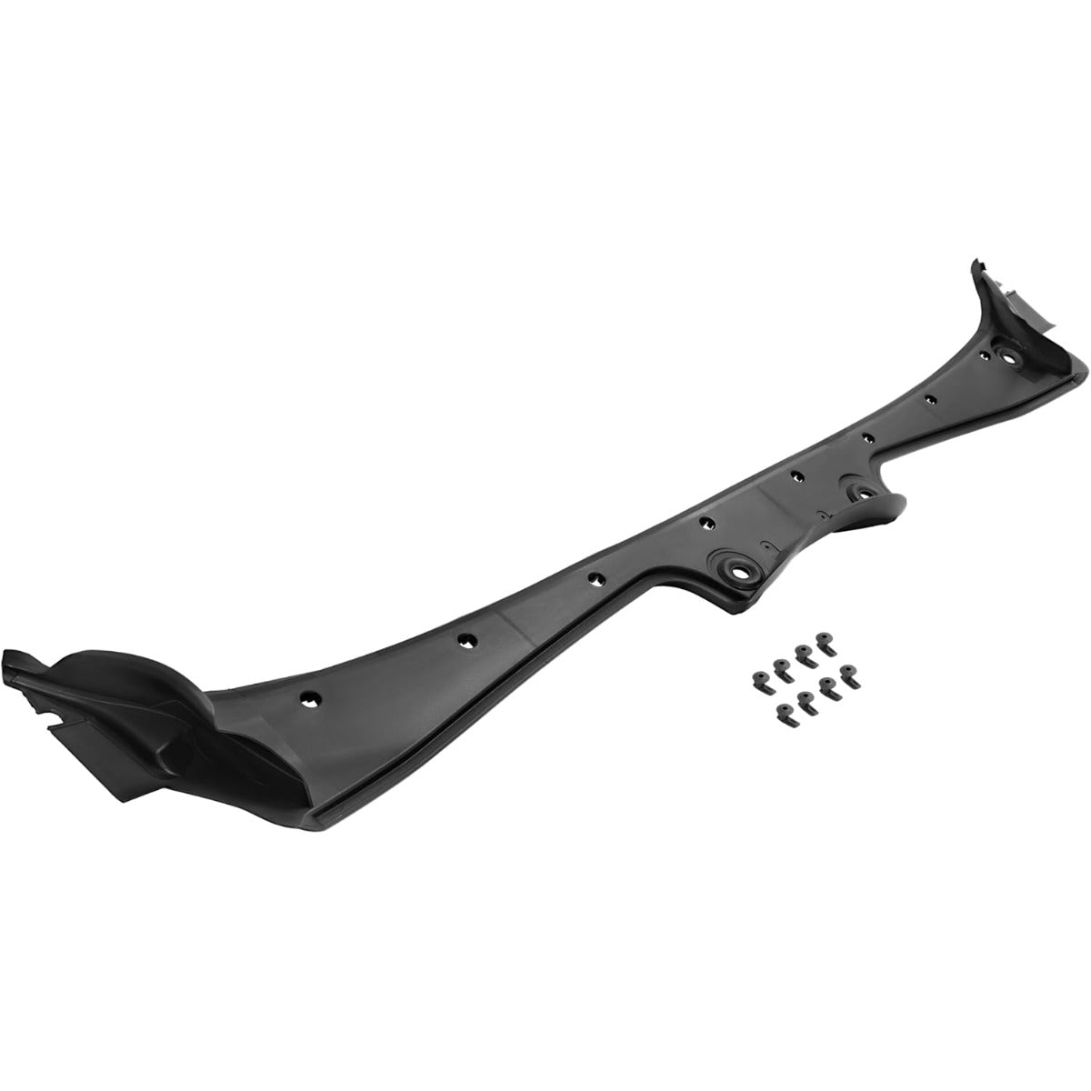 Windshield Wiper Cowl Panel Compatible with 2004-2010 BMW 525i/xi 528i/xi 530i/xi 535i/xi 545i 550i M5 Replacement for 51717027083 Air Inlet Grille Window Panel Cowl Cover Plastic Black