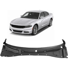 HECASA Windshield Wiper Cowl Panel Compatible with 2012-2023 Dodge Charger Replace for 57010314AI 57010314AE 57010314AF 57010314AG 57010314AH Window Cowl Vent Panel Plastic(PP) Unfinished Black