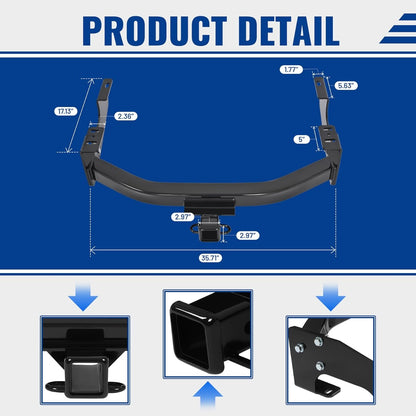 KUAFU Class 4 Trailer Hitch Compatible with 97-16 F250 F350 F450 97-04 F150