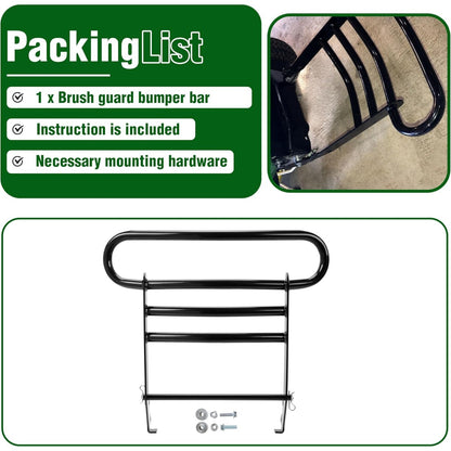 Brush Guard Bumper Bar Compatible with John Deere X300 X500 Series X380 X384 X390 X394 X570 X580 X584 X590 Replacement for Part Number BM23057