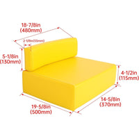 Load image into Gallery viewer, HECASA Seat Bottom Cushion Compatible with John Deere A B D G R 50 60 70 80 730 520 530 620 630 720 820 830 Tractor Replacement for JD12W R0173 Plastic Yellow
