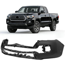 ALMULOO Front Bumper Cover Fascia Compatible with 2016-2023 Toyota Tacoma w/Fender Flare Holes Replacement for TO1000414