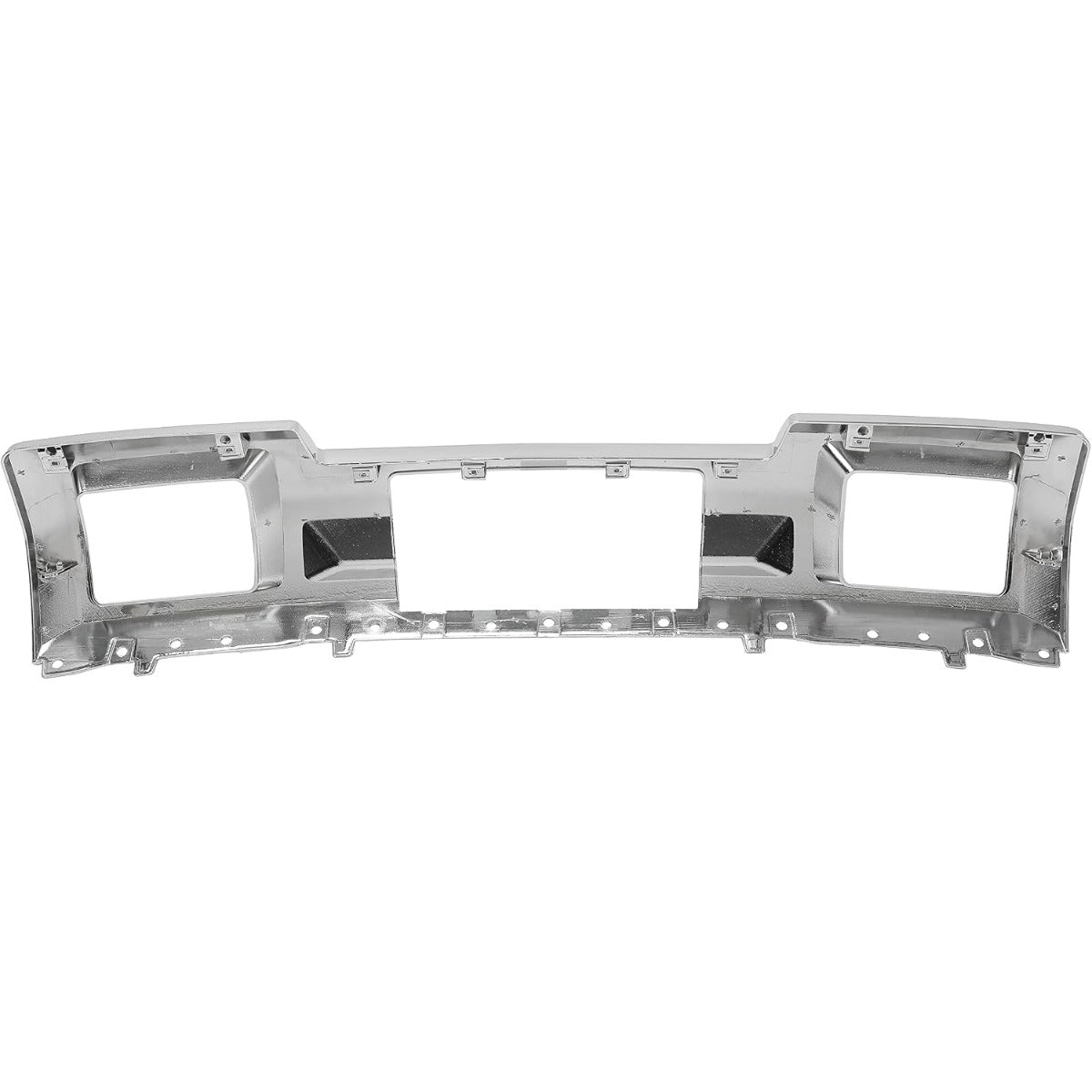 ECOTRIC Front Bumper Skid Plate Panel Lower Cover Compatible with 2015-2019 GMC Sierra 2500/3500 HD 4 Door Replace for GM1053103 23178964 23178780 Silvery