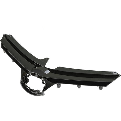 Upper Lower Grill Compatible with 2017 2018 2019 Toyota Corolla LE XLE 5311102B00 5311202730 Front Bumper Hood Grille TO1036170 TO1200424