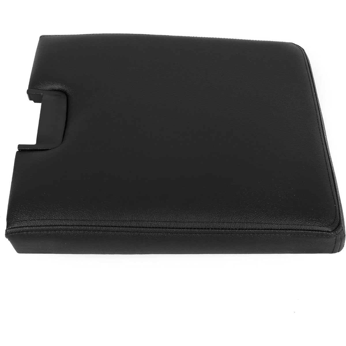 KUAFU Center Console Lid Compatible with 2007-2014 Chevy Chevrolet Silverado Avalanche Suburban Tahoe GMC Sierra Yukon Replace for 20864151 924-810 Seat Armrest Cover with Latch Plastic Leather Black
