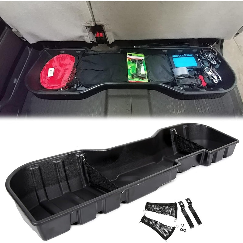 Under Seat Storage Box Compatible with Crew Cab 2007-2019 Silverado/Sierra 1500 / 2500HD / 3500HD Under Seat Storage Container Replacement for #23183674 LYAP-211