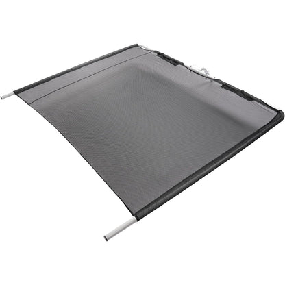 Boat Sun Shade Compatible with Boats 25 FT and Under Stern Boat Center Console Sun Shade Aluminium+Cloth -Black