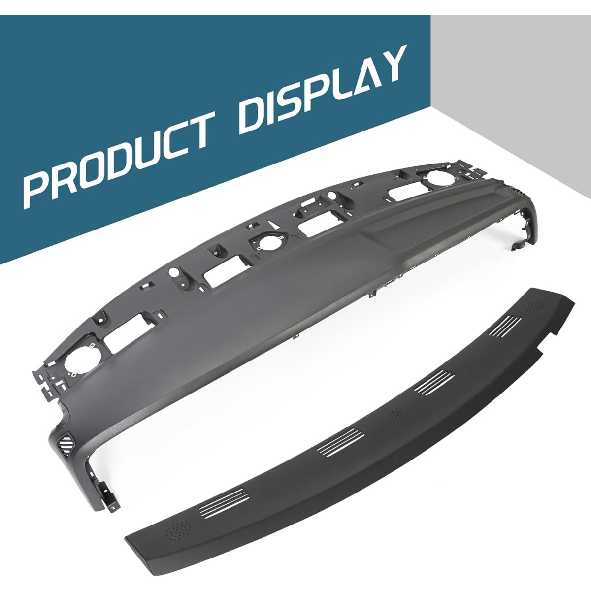 Dash Pad Dashboard Cover & Molded Dash Cover Cap Compatible with 2002-2005 Dodge Ram 1500 2500 3500 Full Replacement Instrument Panel Dash Panel (2 Packages)