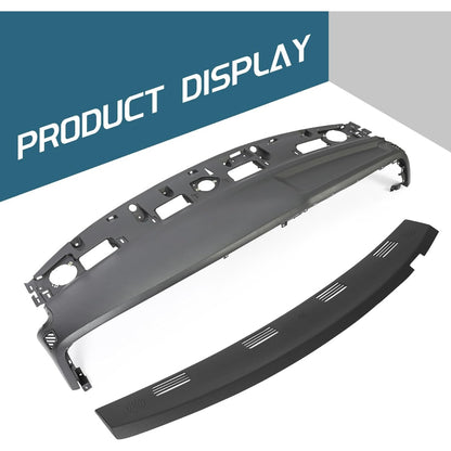 Dash Pad Dashboard Cover & Molded Dash Cover Cap Compatible with 2002-2005 Dodge Ram 1500 2500 3500 Full Replacement Instrument Panel Dash Panel (2 Packages)