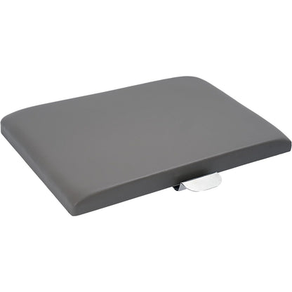 Center Console Lid Compatible with 1999-2010 Ford F-250 F-350 Super Duty Plastic & Aluminium Powder Coated Dark Gray