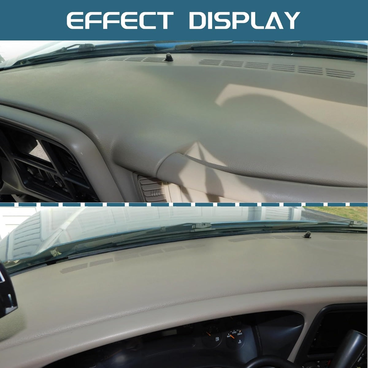 Dash Board Cover Compatible with 1999-2007 Chevy Tahoe/Suburban/Silverado/Avalanche GMC Yukon/Sierra 1500 2500 3500 Dashboard Cover Cap - Light Tan