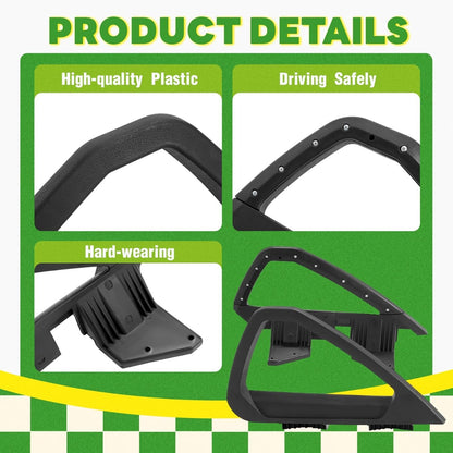 WUTIST Golf Cart Seat Handle Compatible with 2000-Up Club Car DS Models Black Textured.OEM 103246701 101987602 103246801 101985502