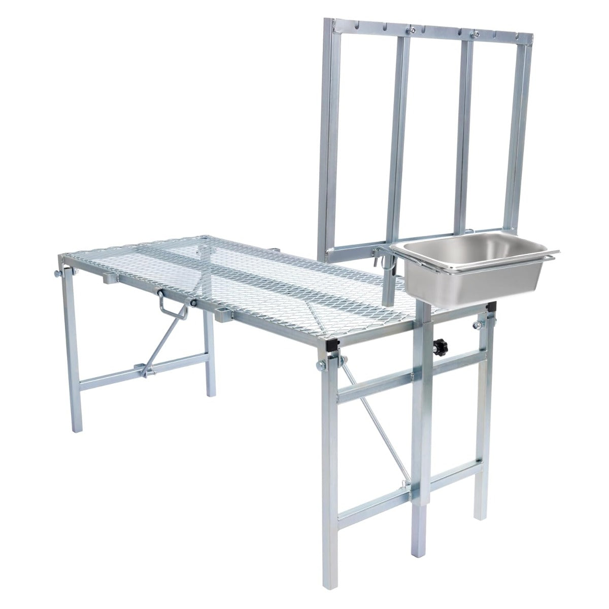 HECASA Sheep Milking Stand Livestock Feeder Rack Adjustable Headpiece