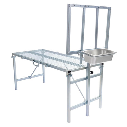 HECASA Sheep Milking Stand Livestock Feeder Rack Adjustable Headpiece