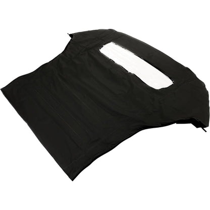 Convertible Soft Top Replacement  for 2005-2014 Ford Mustang, Soft Roof with Clear Plastic Window, Premium Grade Black Sailcloth Vinyl