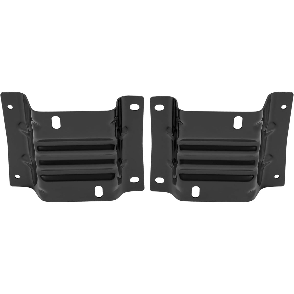 ALMULOO Front Bumper Bracket Compatible with 2008-2014 Ford E-150/E-250 and 2008-2025 Ford E-350/E-450 Super Duty Replacement For 8C2Z17B884A 8C2Z17B883A FO1066176 FO1067176 Left and Right