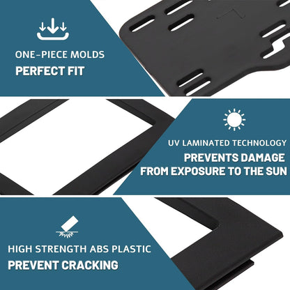 Double Din Dash Kit Compatible with 2006-2010 Dodge Ram 1500 2500 3500 Chassis Cab Crew Cab Pickup Radio Dash Installation Kit w/Wiring Harness Black