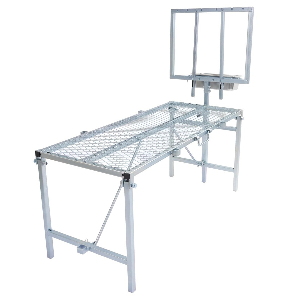 HECASA Sheep Milking Stand Livestock Feeder Rack Adjustable Headpiece