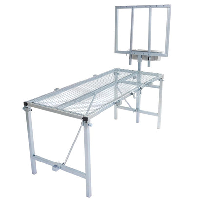 HECASA Sheep Milking Stand Livestock Feeder Rack Adjustable Headpiece