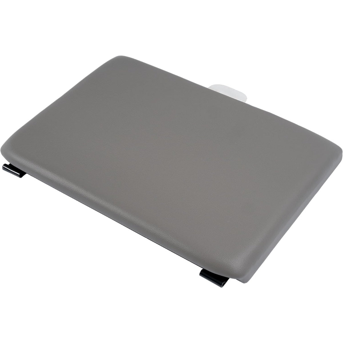 Center Console Lid Compatible with 1999-2010 Ford F-250 F-350 Super Duty Plastic & Aluminium Powder Coated Dark Gray