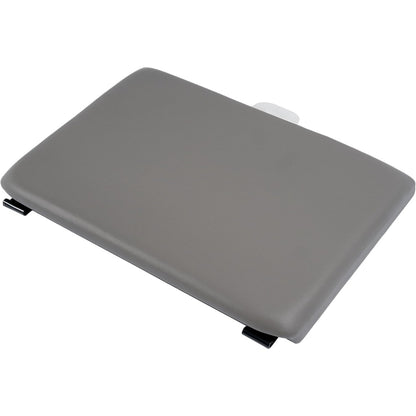 Center Console Lid Compatible with 1999-2010 Ford F-250 F-350 Super Duty Plastic & Aluminium Powder Coated Dark Gray