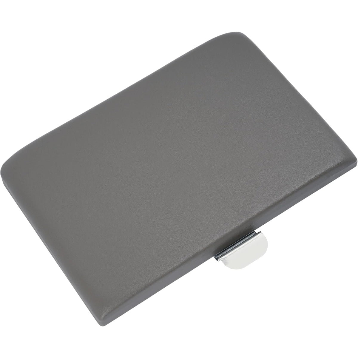 Center Console Lid Compatible with 1999-2010 Ford F-250 F-350 Super Duty Plastic & Aluminium Powder Coated Dark Gray