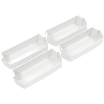 Kojem 2187172 Replacement Refrigerator Door Bin Shelf Compatible with Most Roper, Kitchenaid, Kirkland and Whirlpool models Refrigerator Door Bin White - 4 PCS