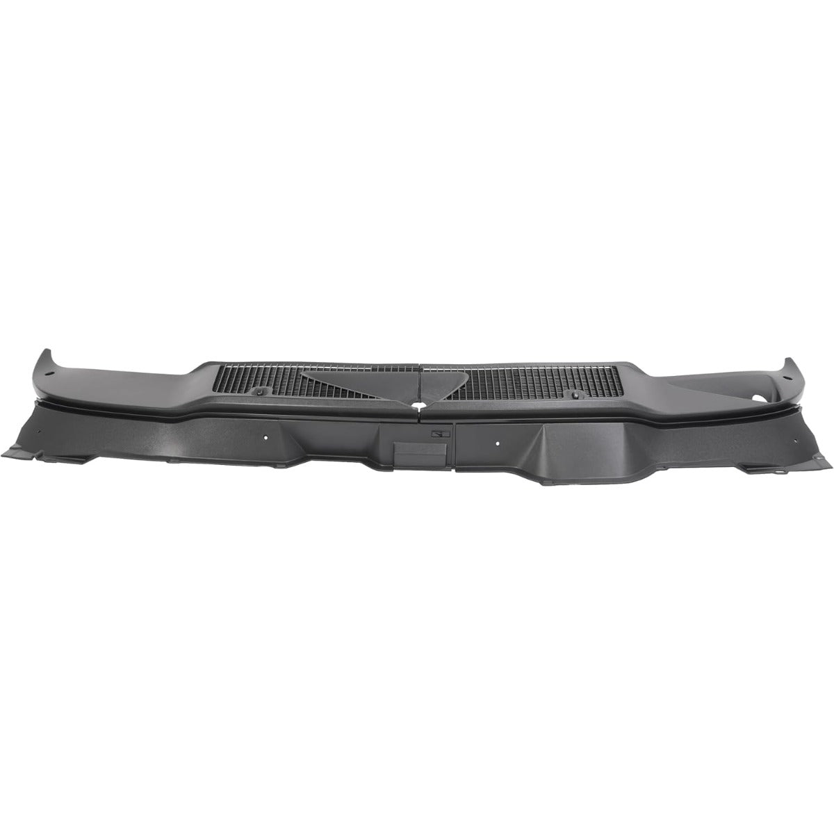 KUAFU Windshield Wiper Cowl Panel Compatible with 2002-2008 Dodge Ram 1500/2003-2009 Ram 2500/2003-2010 Ram 3500 Replacement for 55056006AE Cowl Vent Grille Plastic(ABS) Unfinished Black