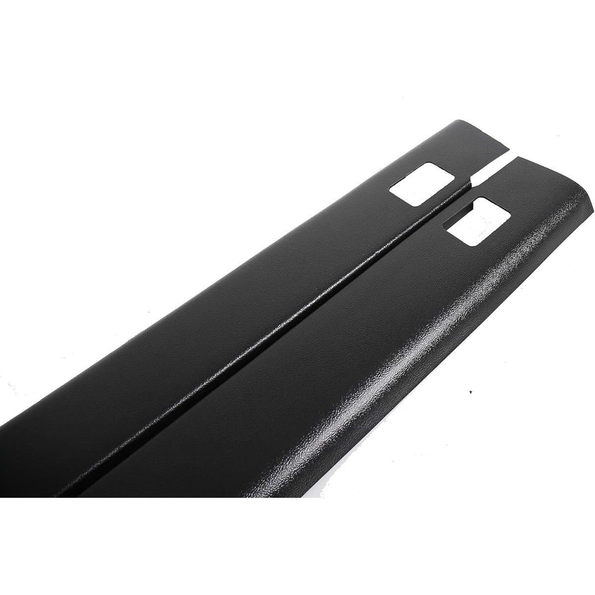 ALMULOO 6'4" Truck Bed Side Rail Cover Compatible with 2002-2008 Dodge Ram 1500 2003-2009 Dodge Ram 2500 3500 Plastic Black Rail Caps Protector Molding w/Stake Pocket Hole