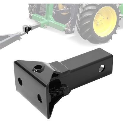 Sleeve Hitch Adapter for 2 Inches Receiver Compatible with 3-Point Hitch Sub-Compact Tractor Steel Lawn Garden Farm Tractor Hitch Adapter Black