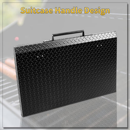 HECASA Black Outdoor 36" Griddle Grill Hard Cover Lid with Handle Waterproof Aluminum Compatible with Blackstone & More