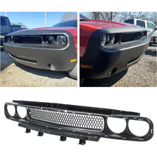 New Front Grill Grille Assembly w/Chrome Trim Bezel Molding Upper Compatible with 2008-2014 Dodge Challenger Replacement for CH1200338