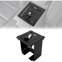 KUAFU Center Console Lock Safe Box Compatible with 2021-2025 Ford Bronco Front Center Console Security Locking Vault Gun Safe w/ 3-Digit Combo Lock Steel Powder Coated Black