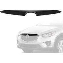 ALMULOO Front Grille Trim Compatible with 2013-2015 Mazda CX-5 Gloss Black Plastic ABS Painted Front Bumper Grille Decoration
