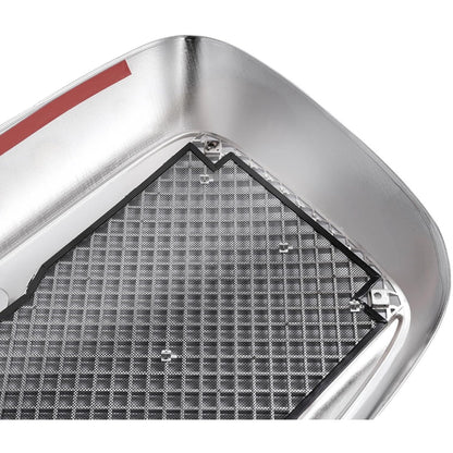 Front Upper Grille Compatible with 2000-2016 Freightliner Columbia Bumper Grill w/Bug Screen Chrome Steel+Plastic Silvery