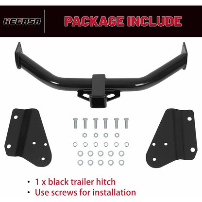 Class 3 Trailer Hitch Compatible with 2011-2023 Dodge Durango 2012-2021 Jeep Grand Cherokee 2022 Jeep Grand Cherokee WK All Trailer Tow Hitch 2 Inch Receiver, NN2173