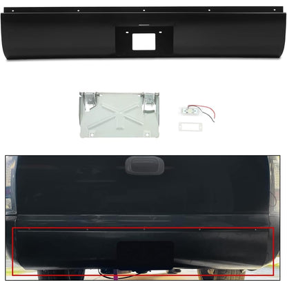 KUAFU Roll Pan Compatible with 1999-2006 Chevy Silverado GMC Sierra 1500 2500 3500 Pickup Trucks w/Light & Flip Down License Plate Only Fit for Fleetside