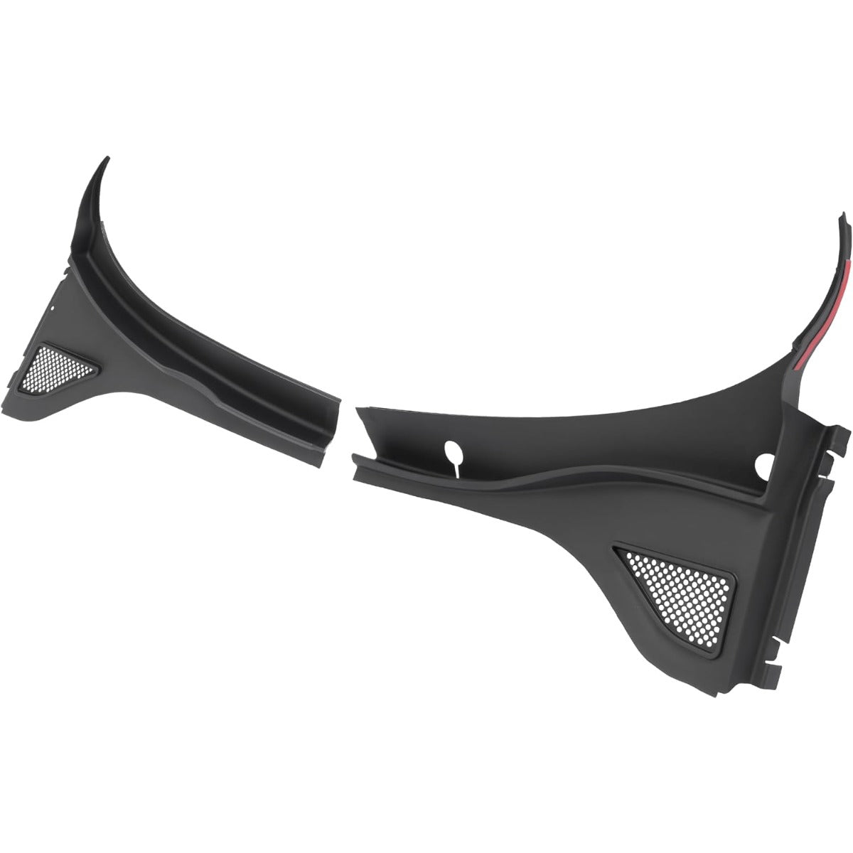 HECASA Front Windshield Wiper Cowl Panel Cover Compatible with 2012-2020 Volkswagen Passat Replace for 561819403A9B9 561819404A9B9 Window Wiper Cowl Vent Grille Black Plastic Driver + Passenger Side