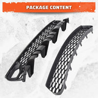 Load image into Gallery viewer, Upper Lower Grill Compatible with 2015-2023 Dodge Charger SRT Scat Pack Daytona 68394592AA 68417505AB Air Inlet Dual Kit Mesh Grille Guard Bezels LYAP-335-1
