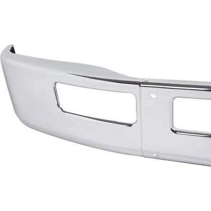 ALMULOO Front Bumper 3Pcs Compatible with 2005-2015 Ford F-650 F-750 Steel Chrome Silvery