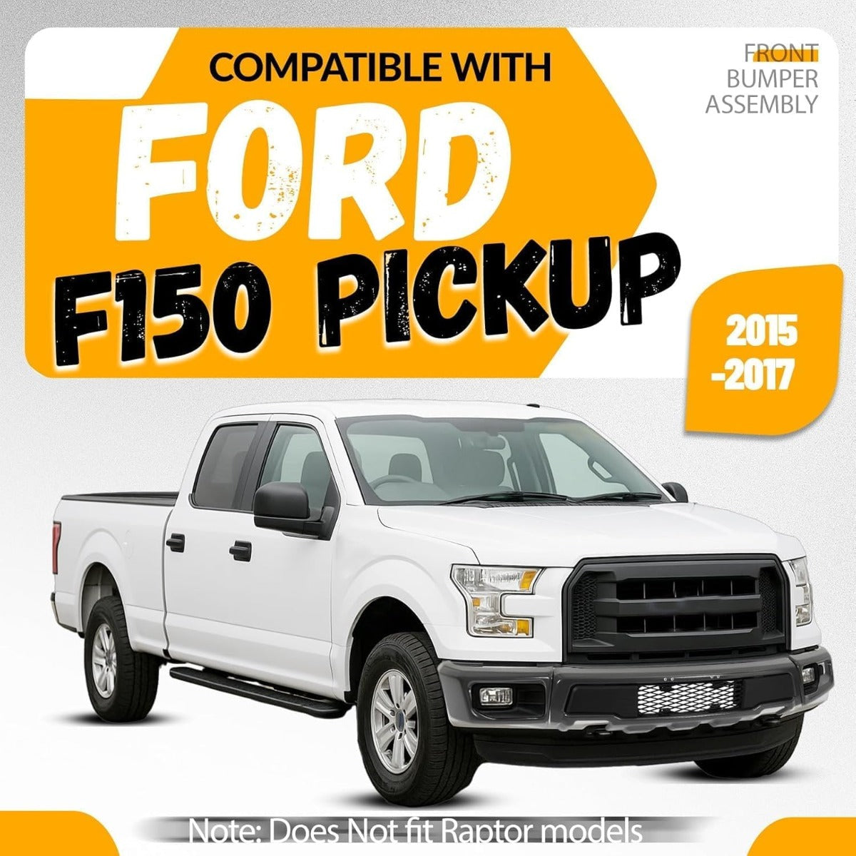 KUAFU Bumper Assembly Compatible with 2015-2017 F150