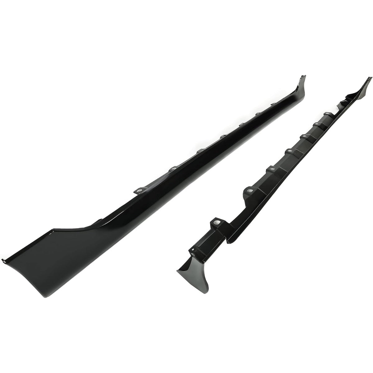 Side Skirt Extensions Replacement Compatible with 2003-2008 Toyota Corolla Rocker Panels Guard Body Kit Black Plastic (Pair)