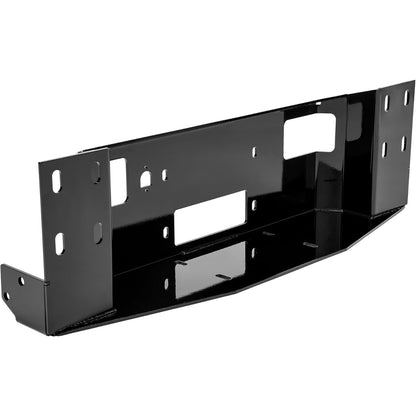 ALMULOO Universal Front Bumper Hidden Winch Mounting Plate for All Full Size Front Bumpers Compatible with Ford F150 F250 F350 F450 F550 Bronco Dodge Ram Winch Tray Mount Powder Coated Black