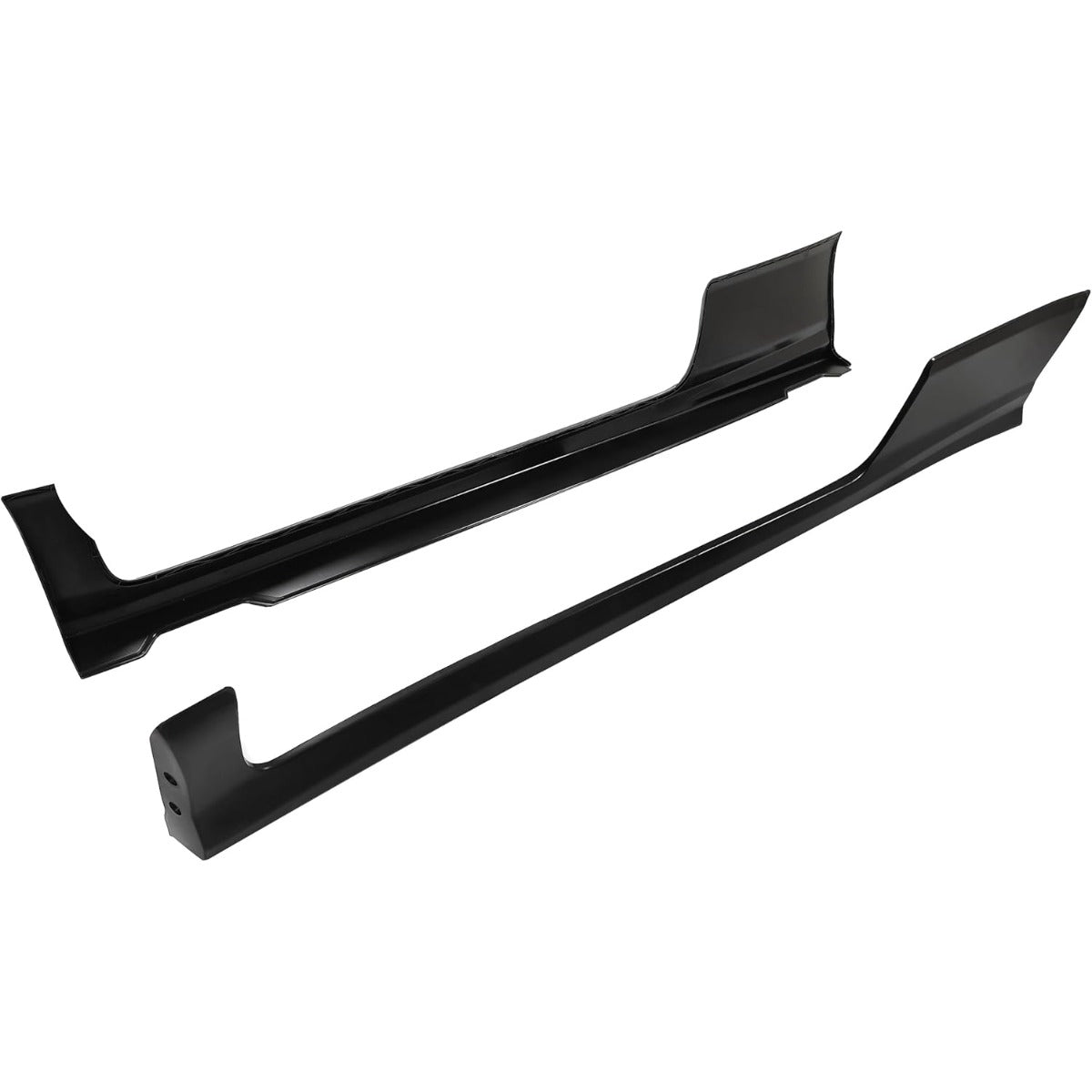 2Pcs Side Skirts Compatible with 2006-2011 Honda Civic Coupe 2-Door Rocker Panels Extension Body Kit PP Plastic Black
