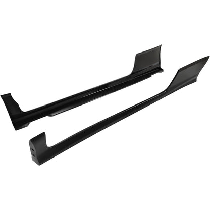 2Pcs Side Skirts Compatible with 2006-2011 Honda Civic Coupe 2-Door Rocker Panels Extension Body Kit PP Plastic Black